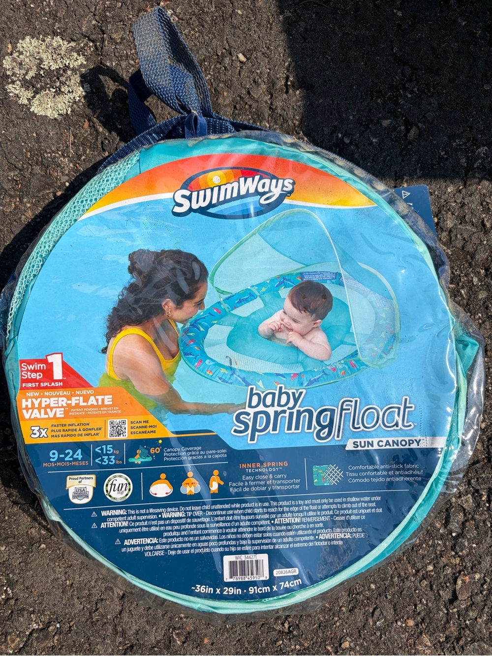 SwimWays Baby Spring Float Sun Canopy - Teal